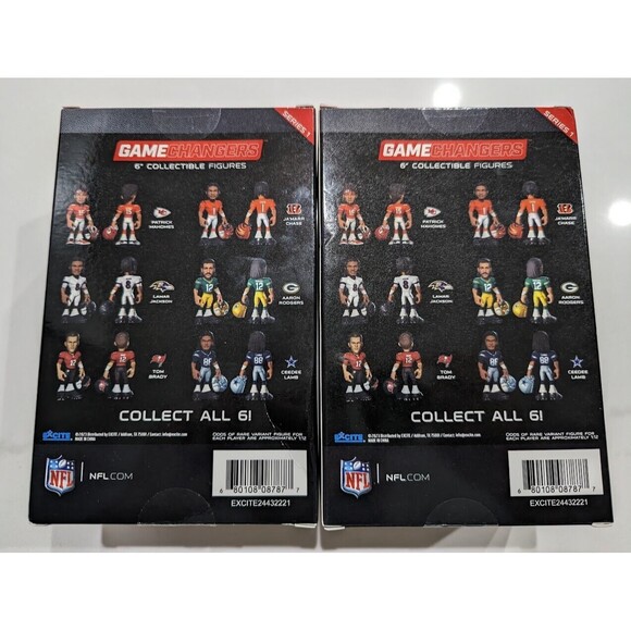 Tom Brady Lot of 2 Tampa Bay Bucs NFL Gamechangers 6" Figures TB12 Red Variant - Picture 2 of 8